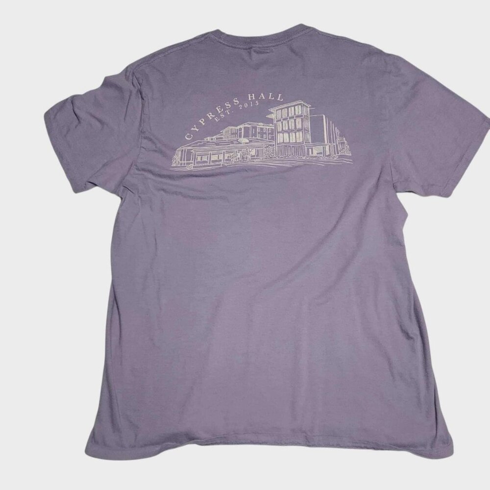 Louisiana State University‎ T-Shirt LSU Cypress Hall T-Shirt Purple Size Large